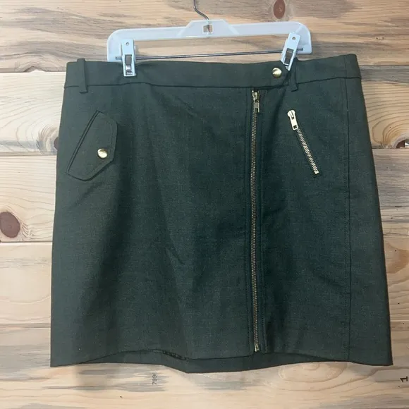 Jcrew Army Green Utilitarian Skirt