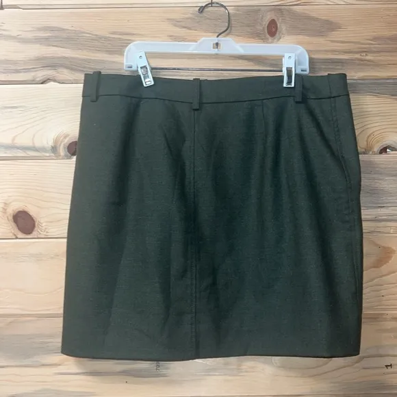 Jcrew Army Green Utilitarian Skirt