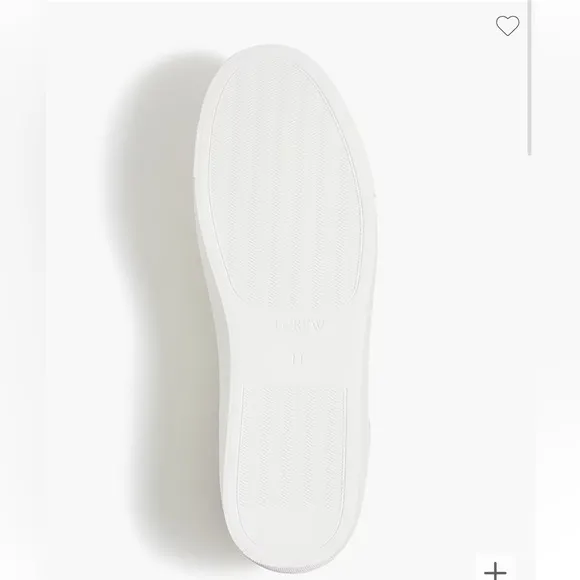 J.Crew Factory white mens Leather sneaker new comes with original box size 9.5