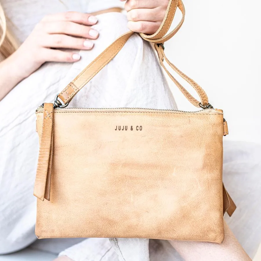 JUJU & CO  Monterey Cross Body Small - Tan