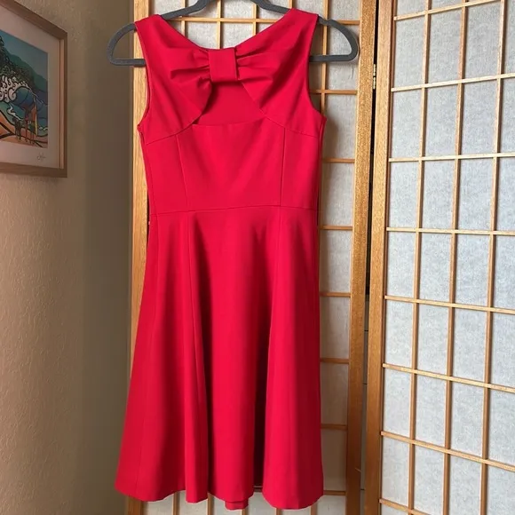 Kate Spade New York Bow Back Dress in Spicy Red Size 2