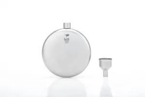 Keith Titanium Round Hip Flask - Funnel