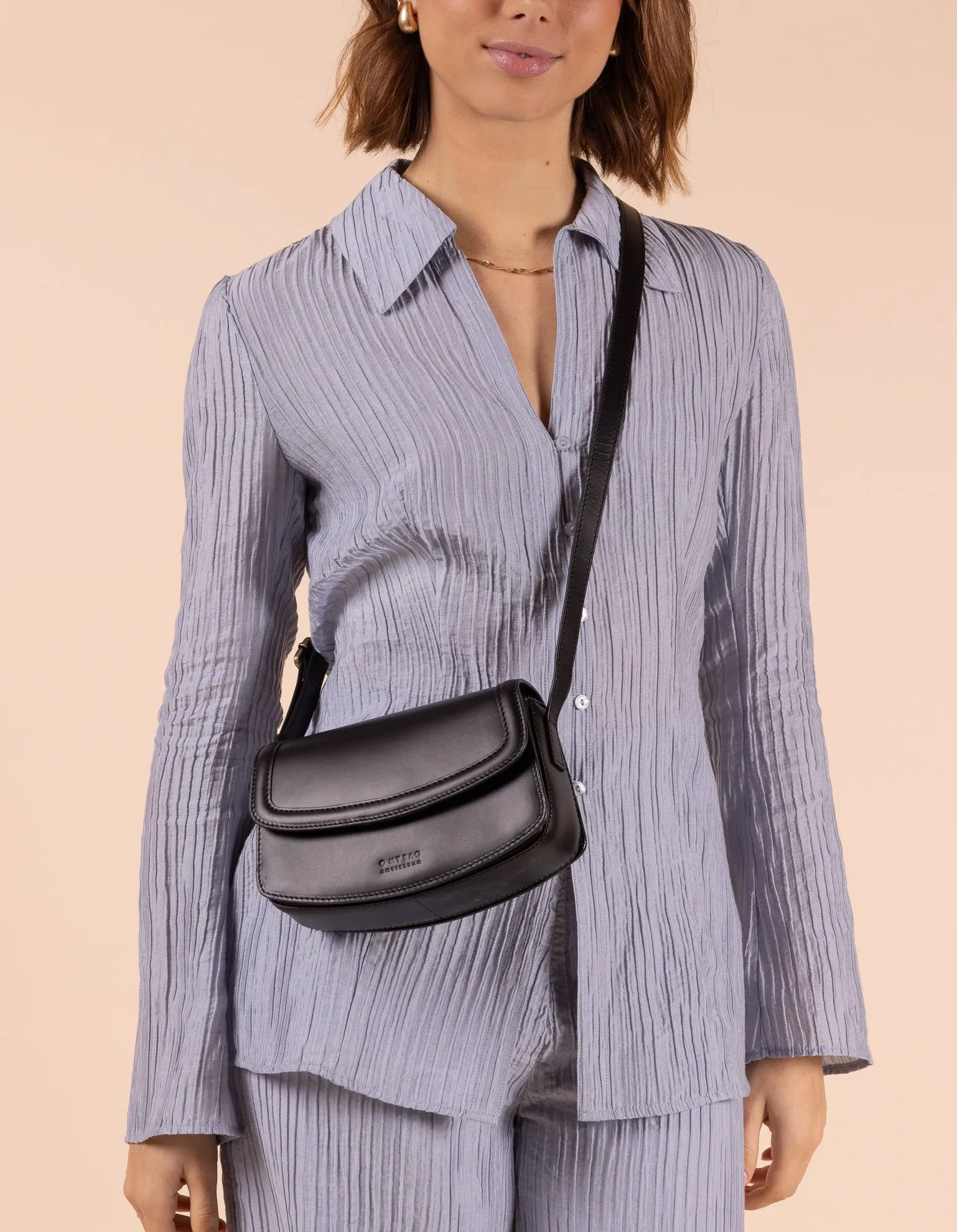 Kendalini Classic Leather Bag Black