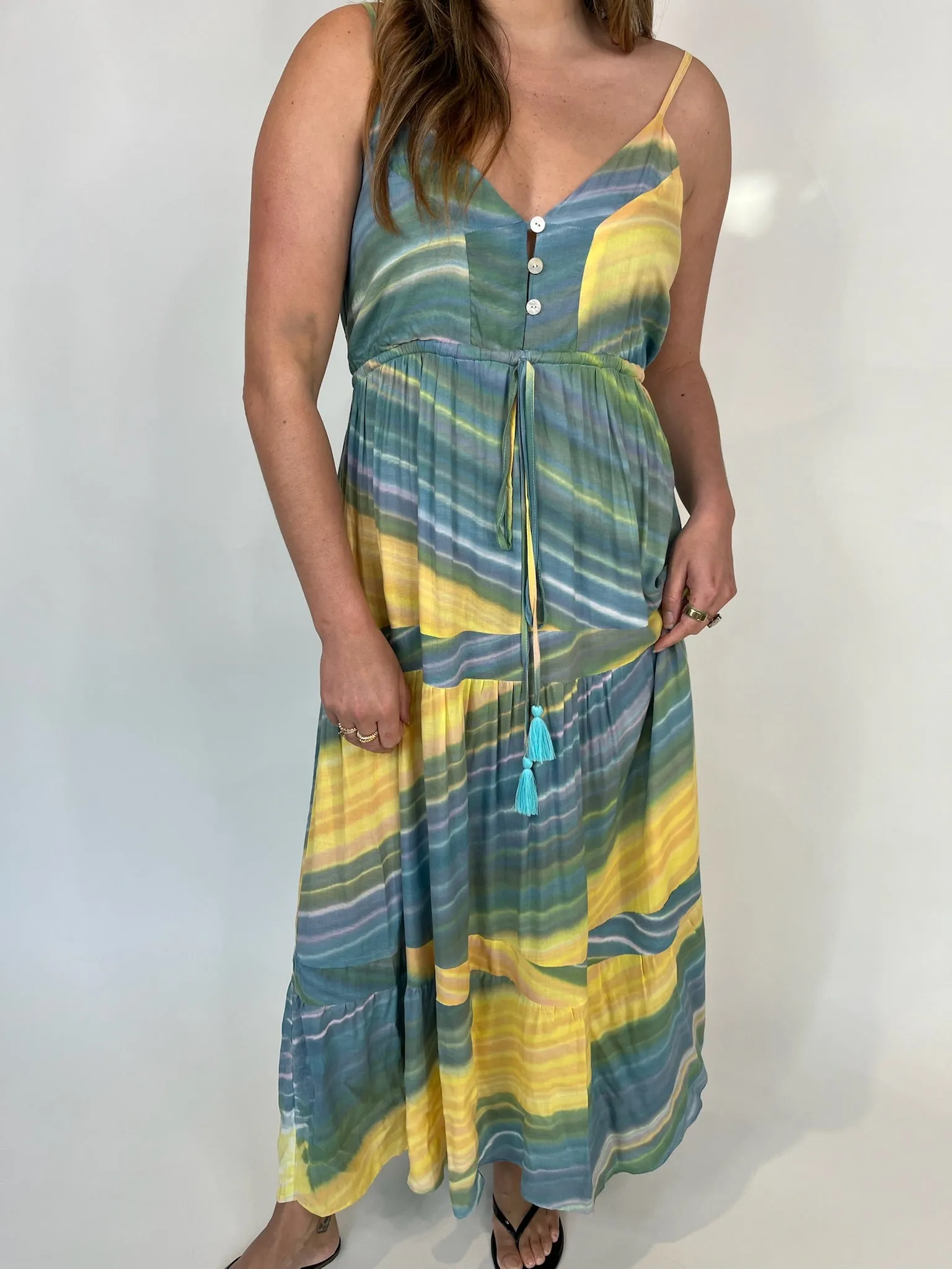 Khush Mavie Dress Sunshine Aqua