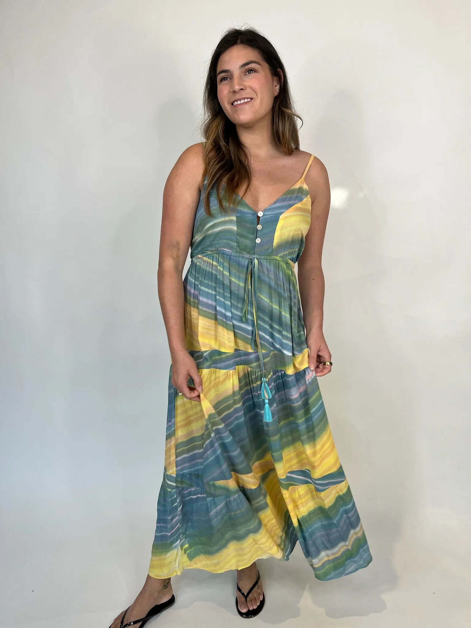 Khush Mavie Dress Sunshine Aqua