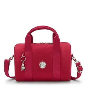 Kipling Bina M Red Red Wine Medium Handbag I7571-6SE