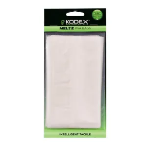 KODEX Meltz PVA Bags - Plain Multi (85x150mm) 20pc pkt