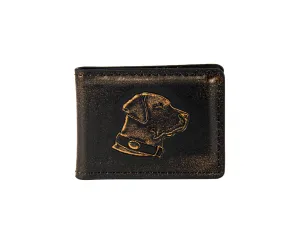 Lab Burnished Leather Money Clip