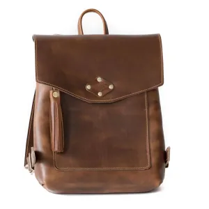 Lady's Rucksack in Brown by Lifetime Leather Co.