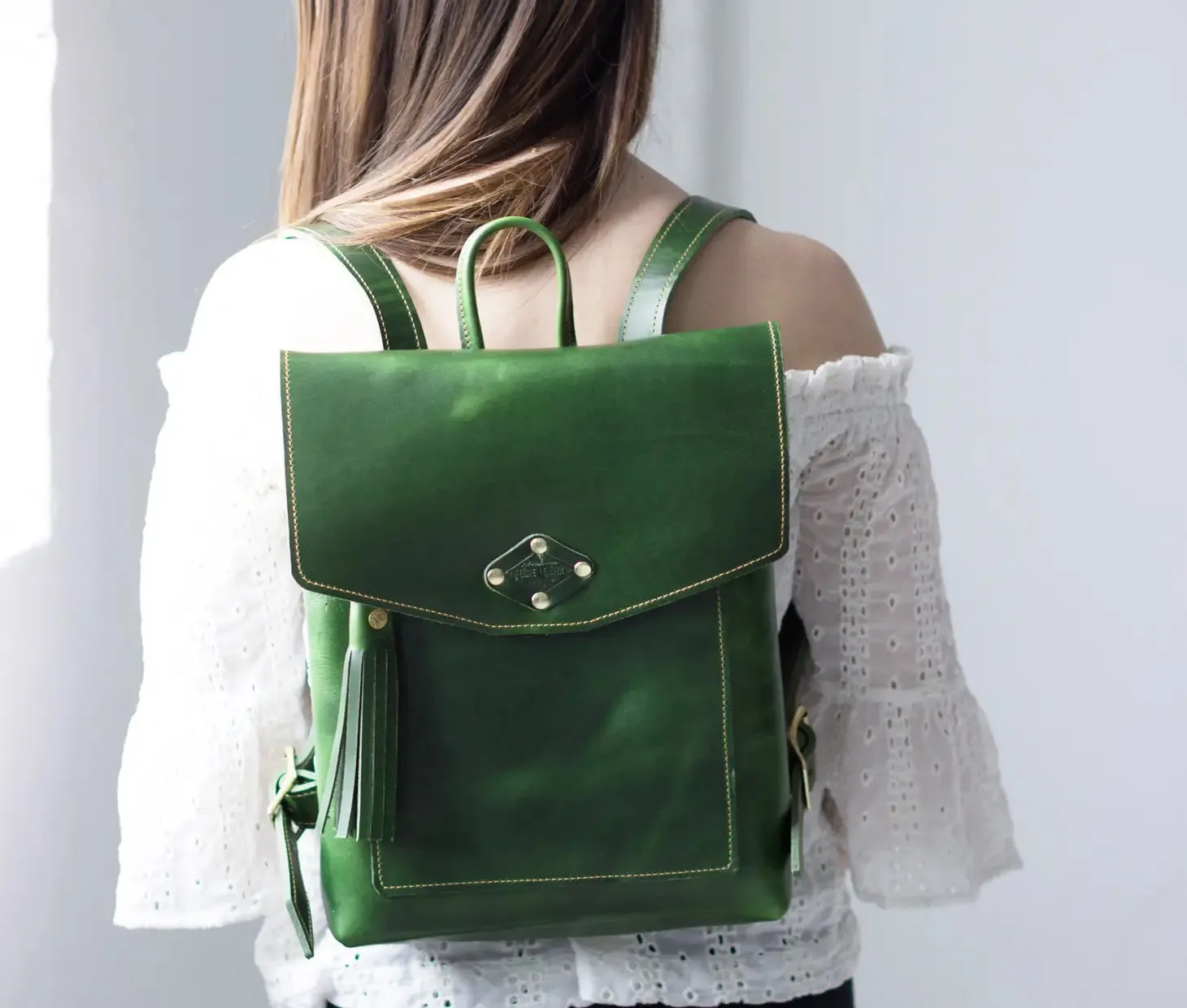 Lady's Rucksack in Brown by Lifetime Leather Co.