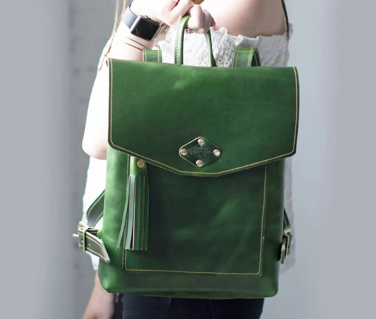 Lady's Rucksack in Brown by Lifetime Leather Co.