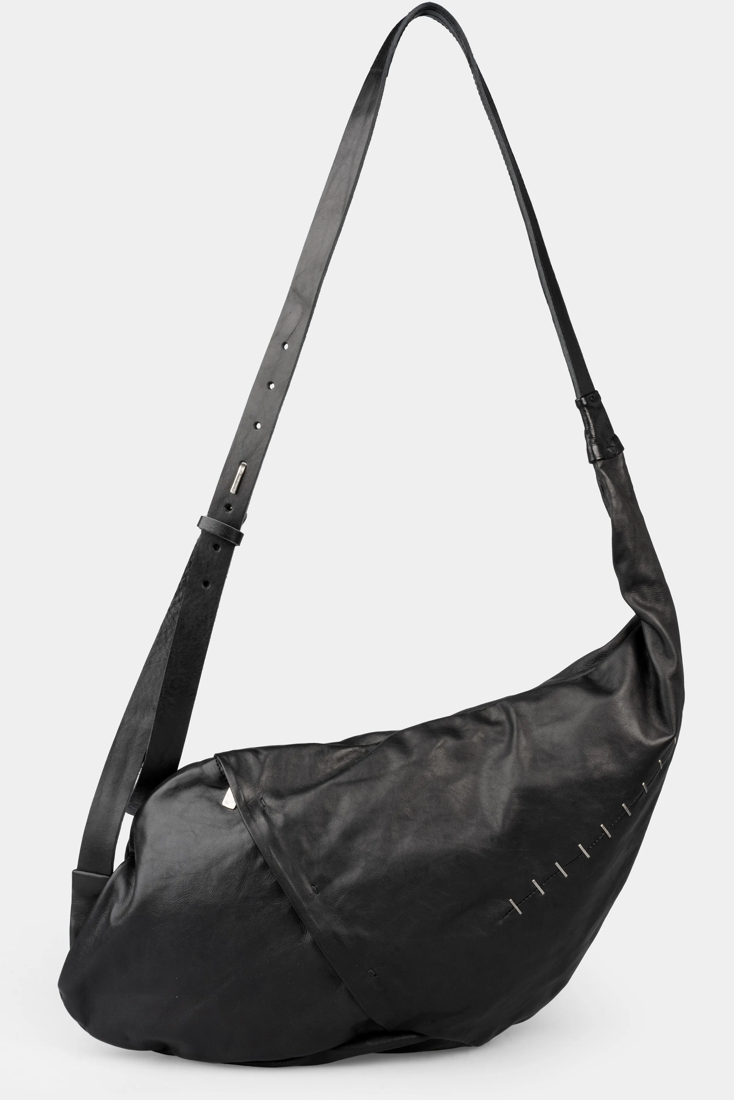 Large crossbody leather bag