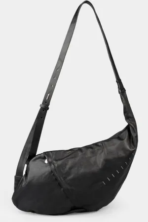Large crossbody leather bag