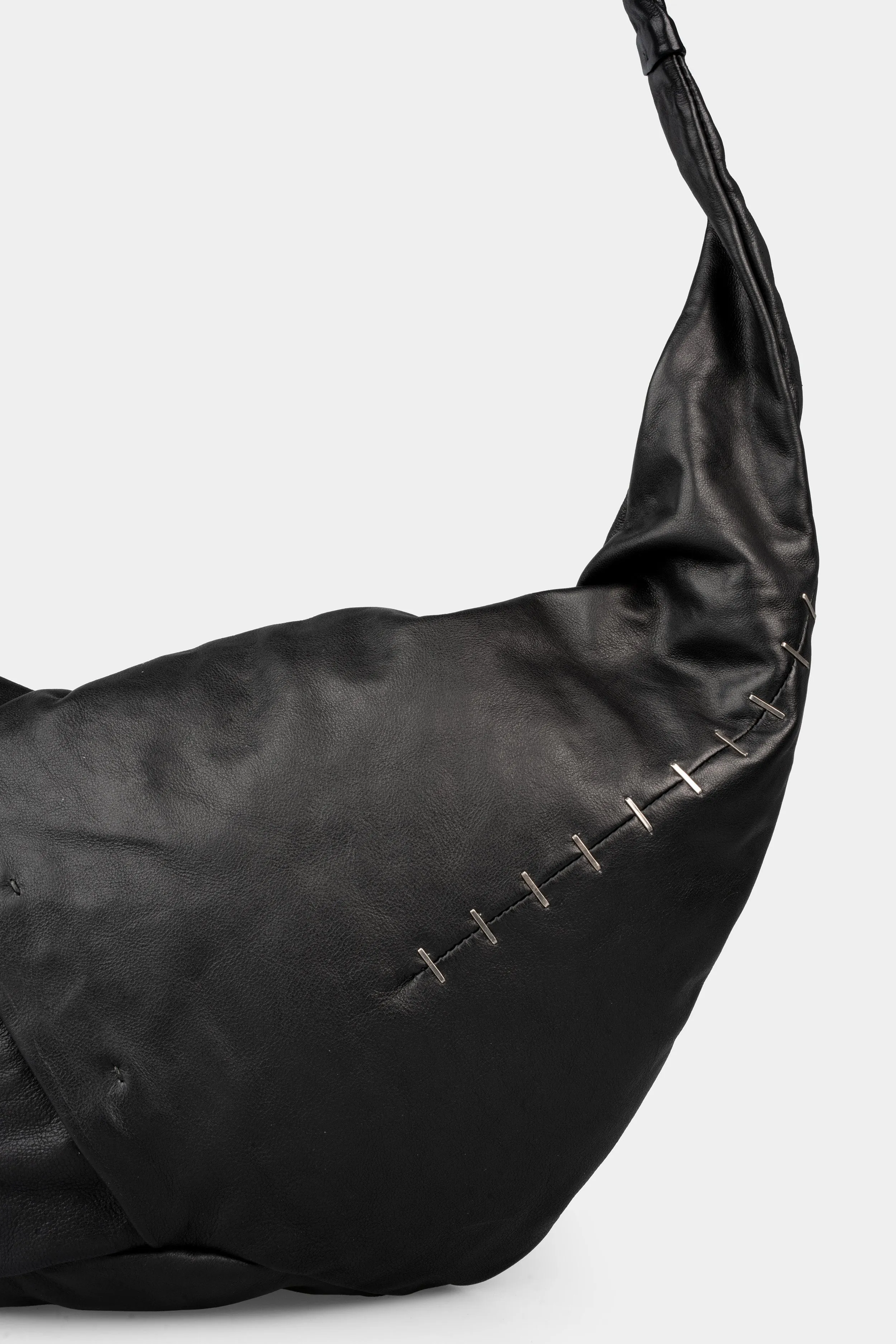 Large crossbody leather bag