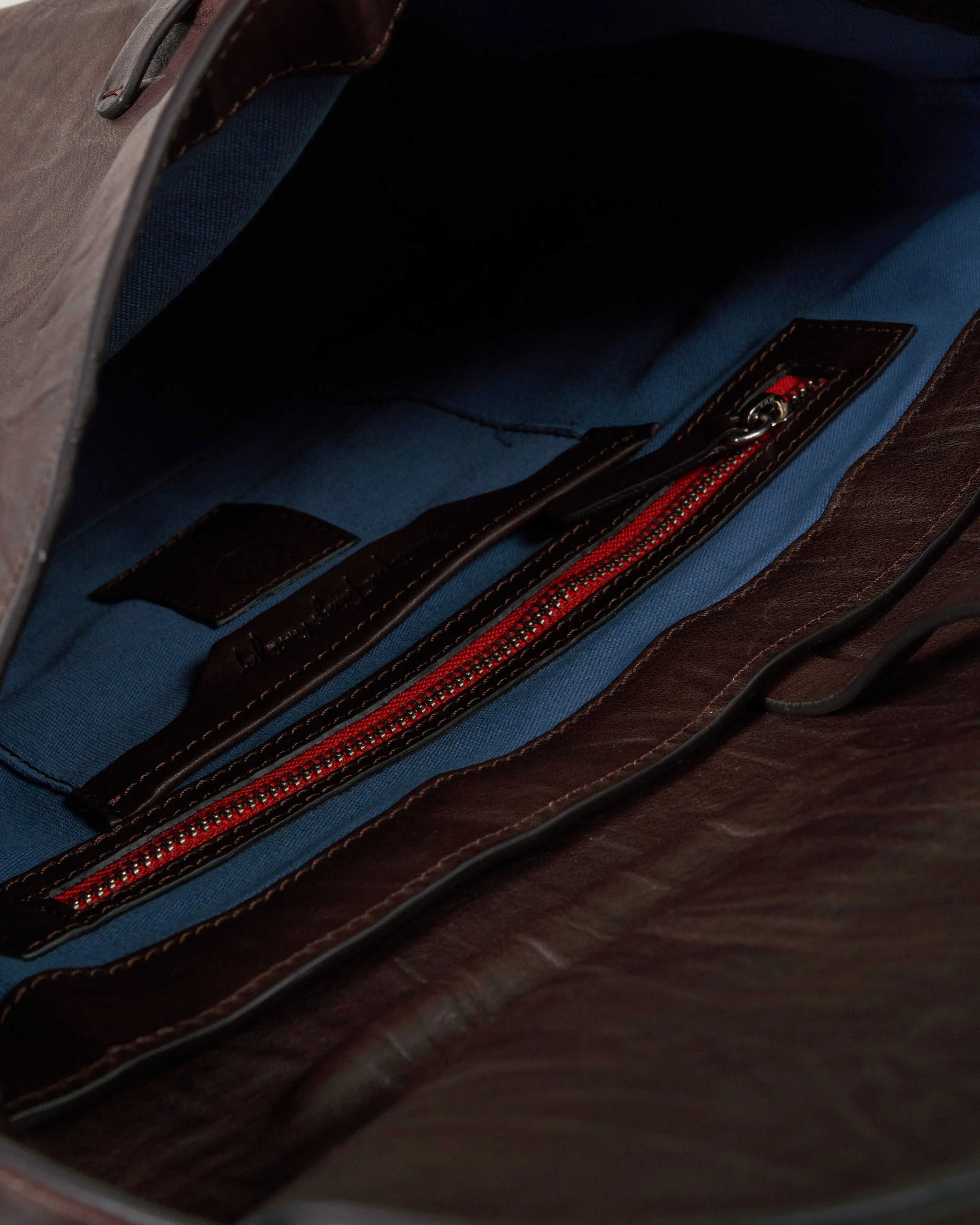 large fold-over crossbody - ebano