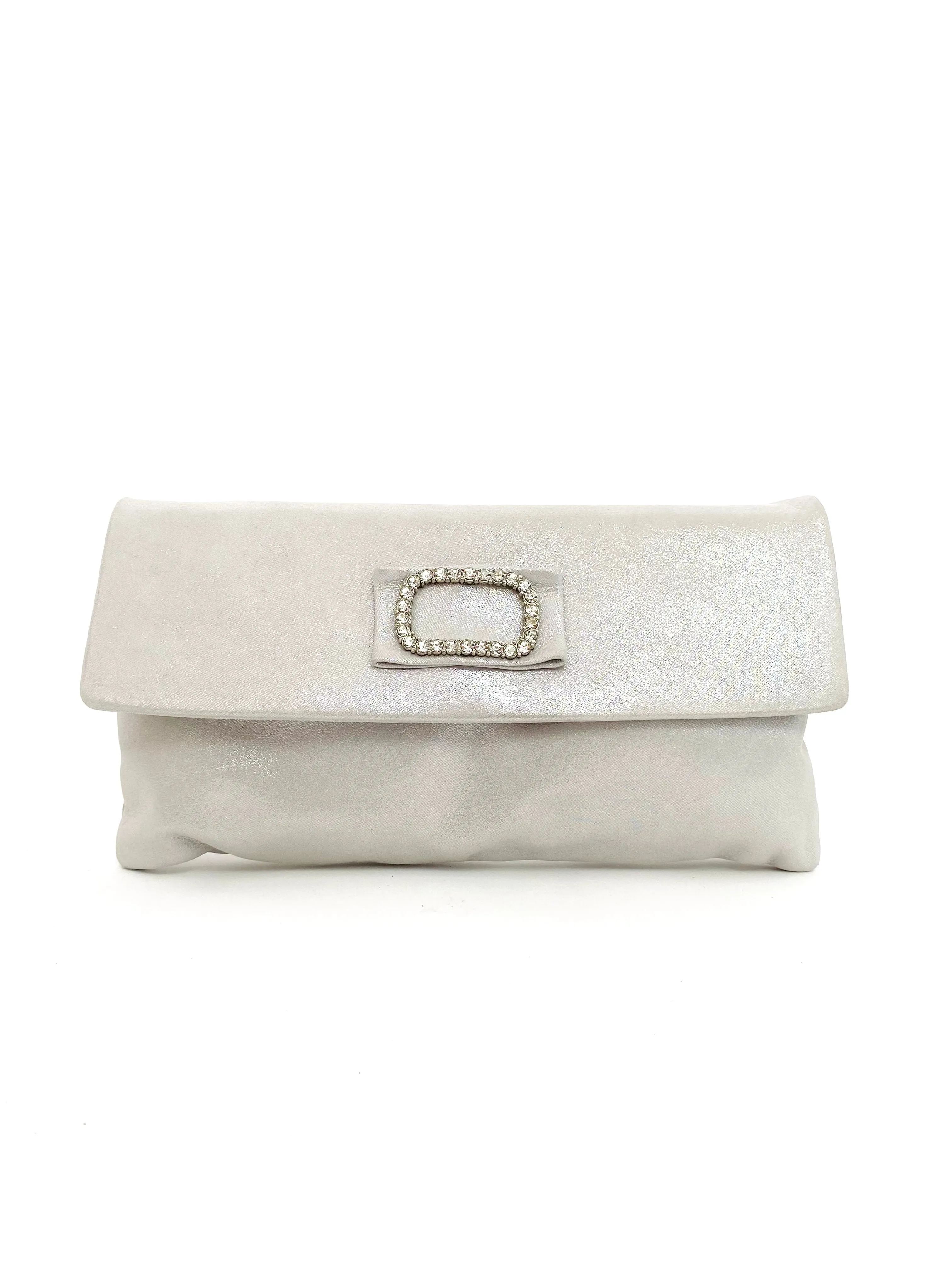 Le Babe - Bomilly Silver Diamonte Clutch