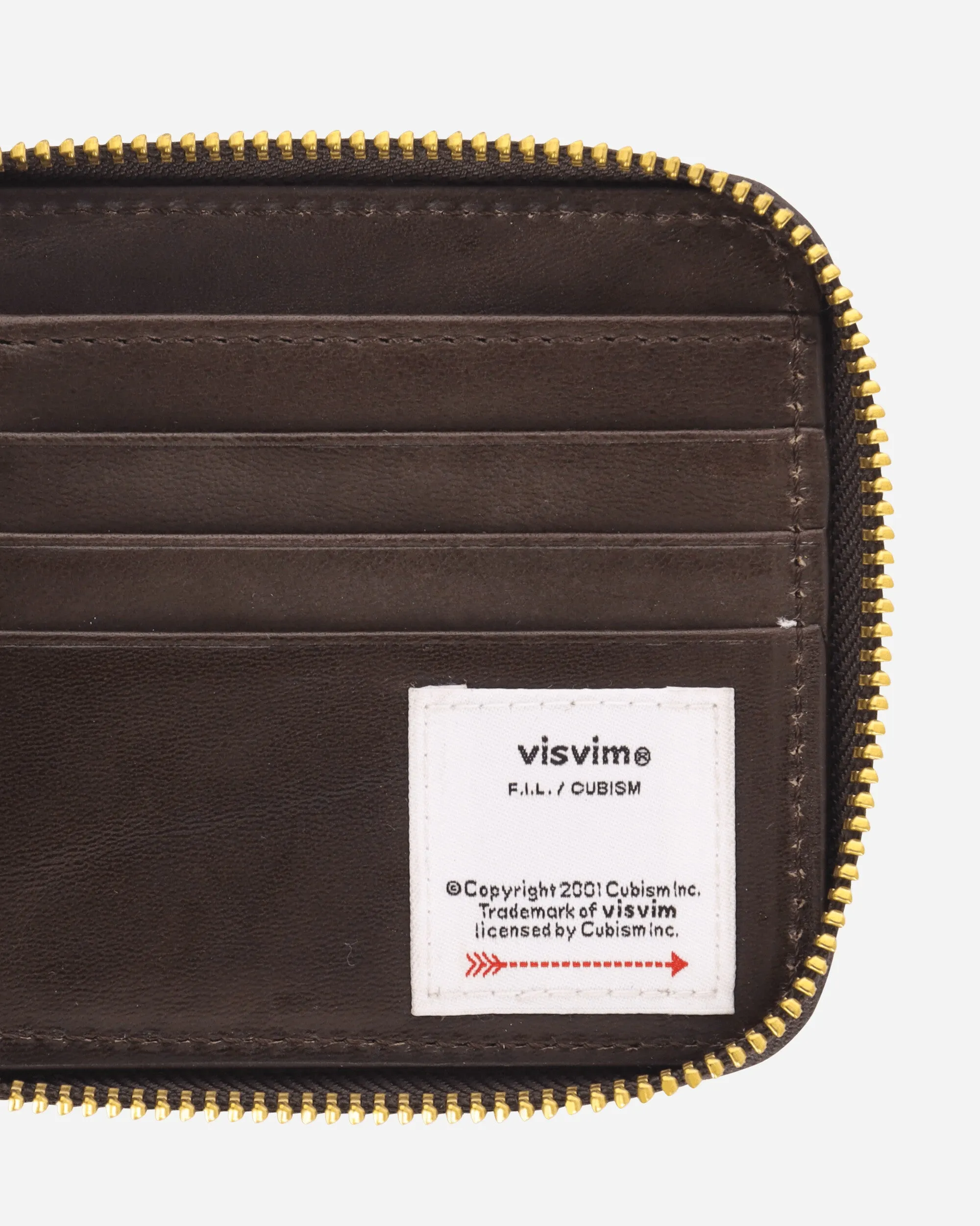 Leather Bi-Fold Wallet Dark Brown