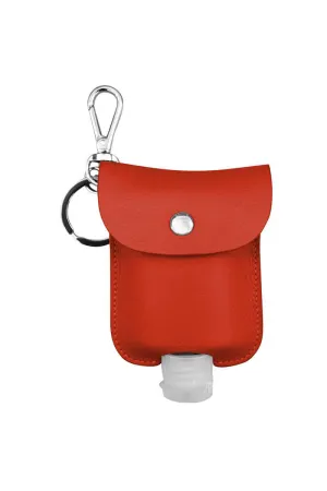 Leather Hand Sanitizer Charm - Cherry