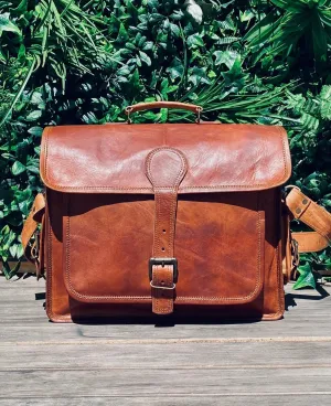 Leather Laptop Satchel/Briefcase