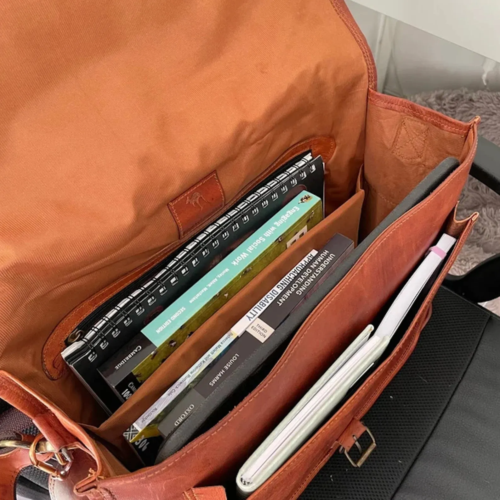 Leather Laptop Satchel/Briefcase