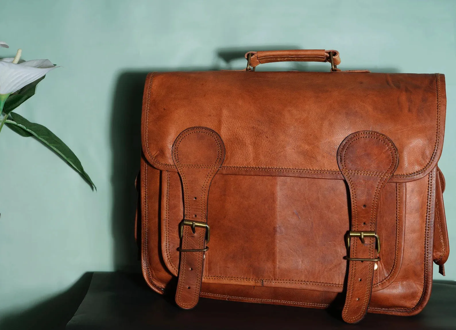 Leather Laptop Satchel/Briefcase