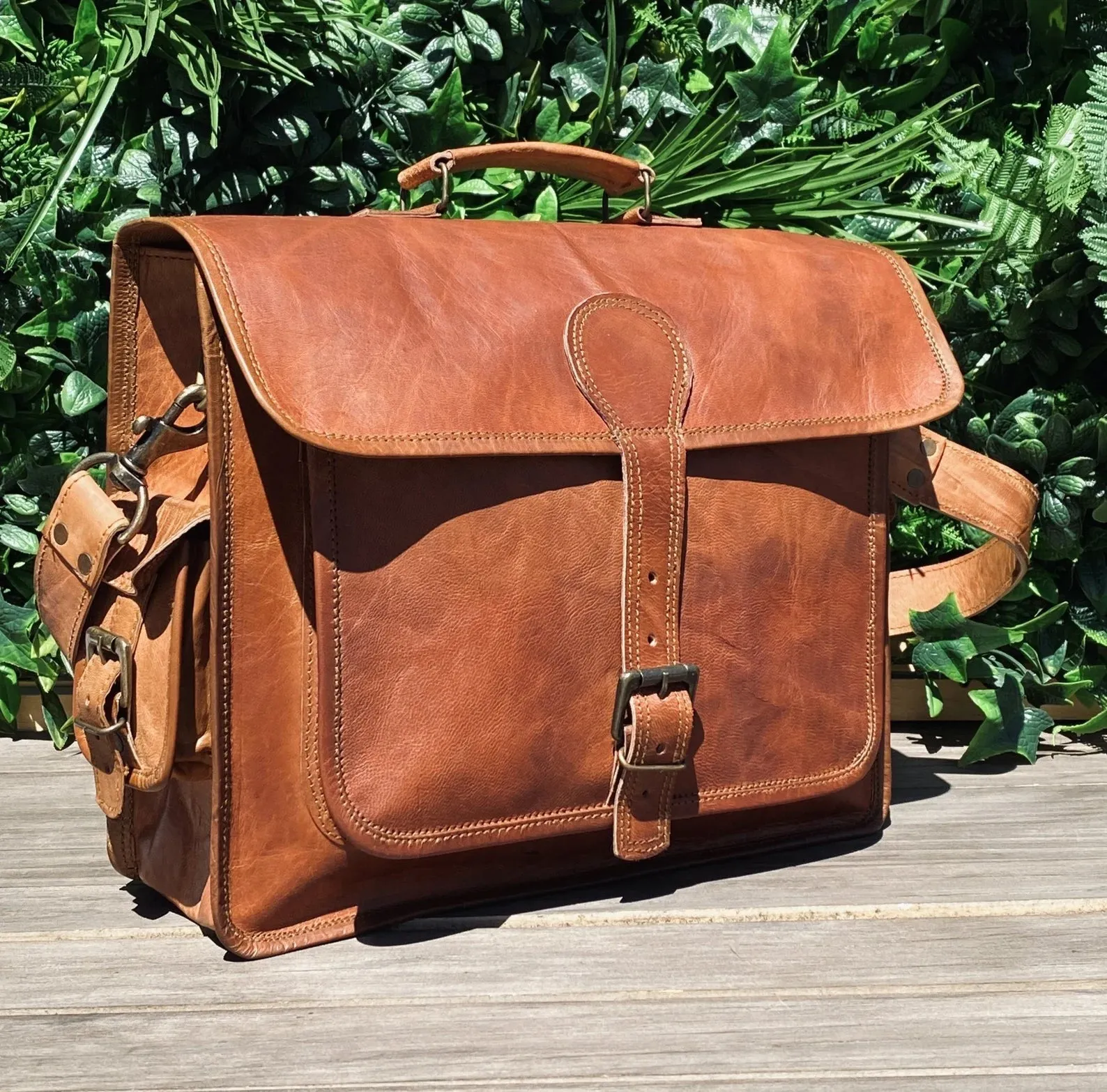 Leather Laptop Satchel/Briefcase