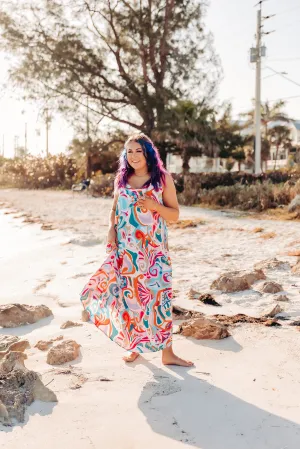 Let's Salsa Maxi Dress with Adjustable Straps