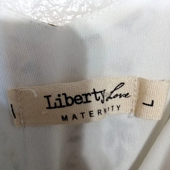 Liberty Love floral sheer maxi skinny strap maternity dress size L