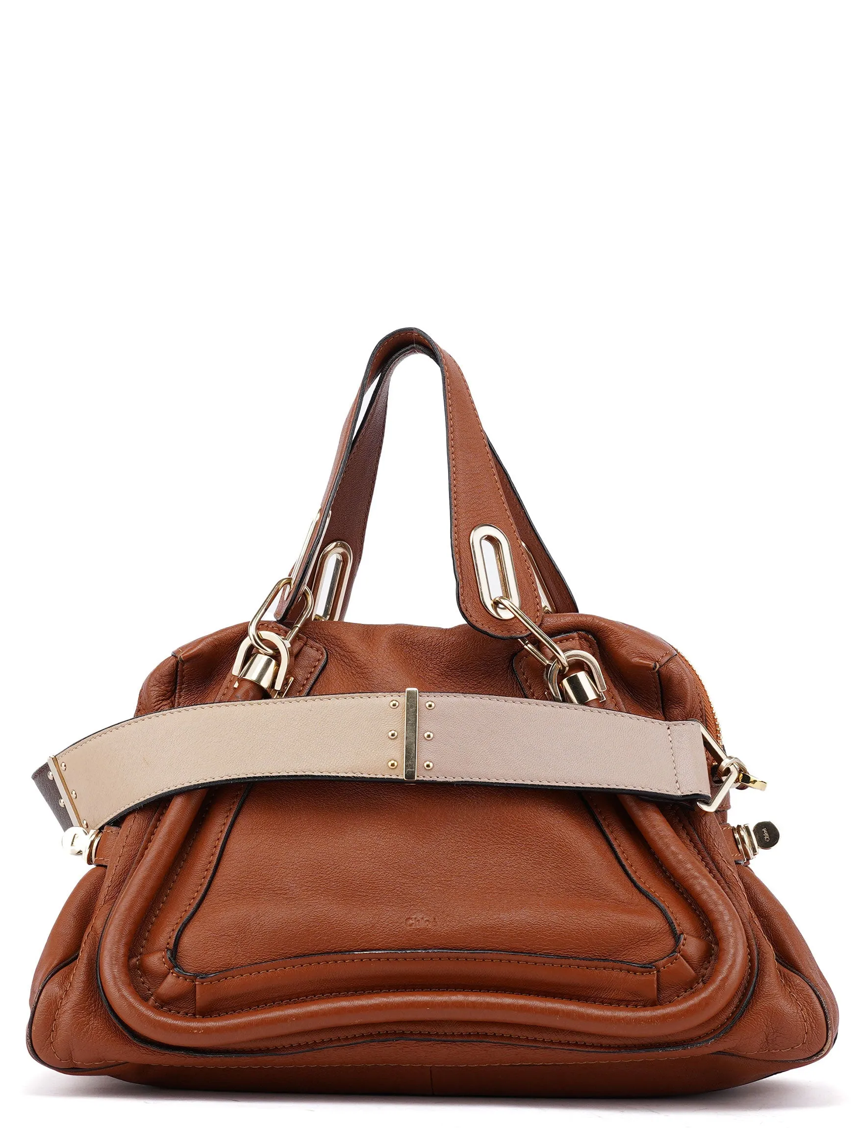 Light Brown Leather Paraty 2-Way Shoulder Bag