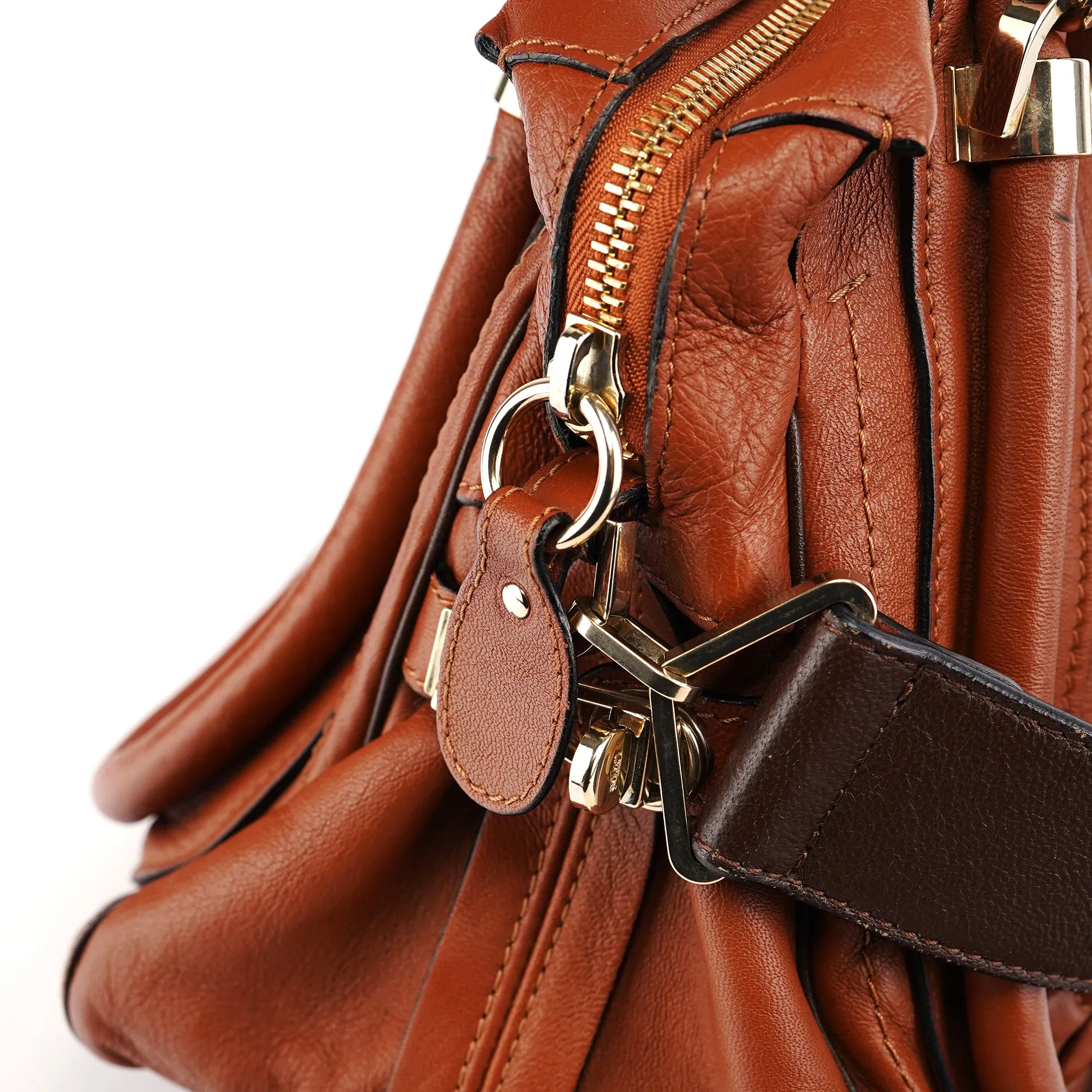 Light Brown Leather Paraty 2-Way Shoulder Bag