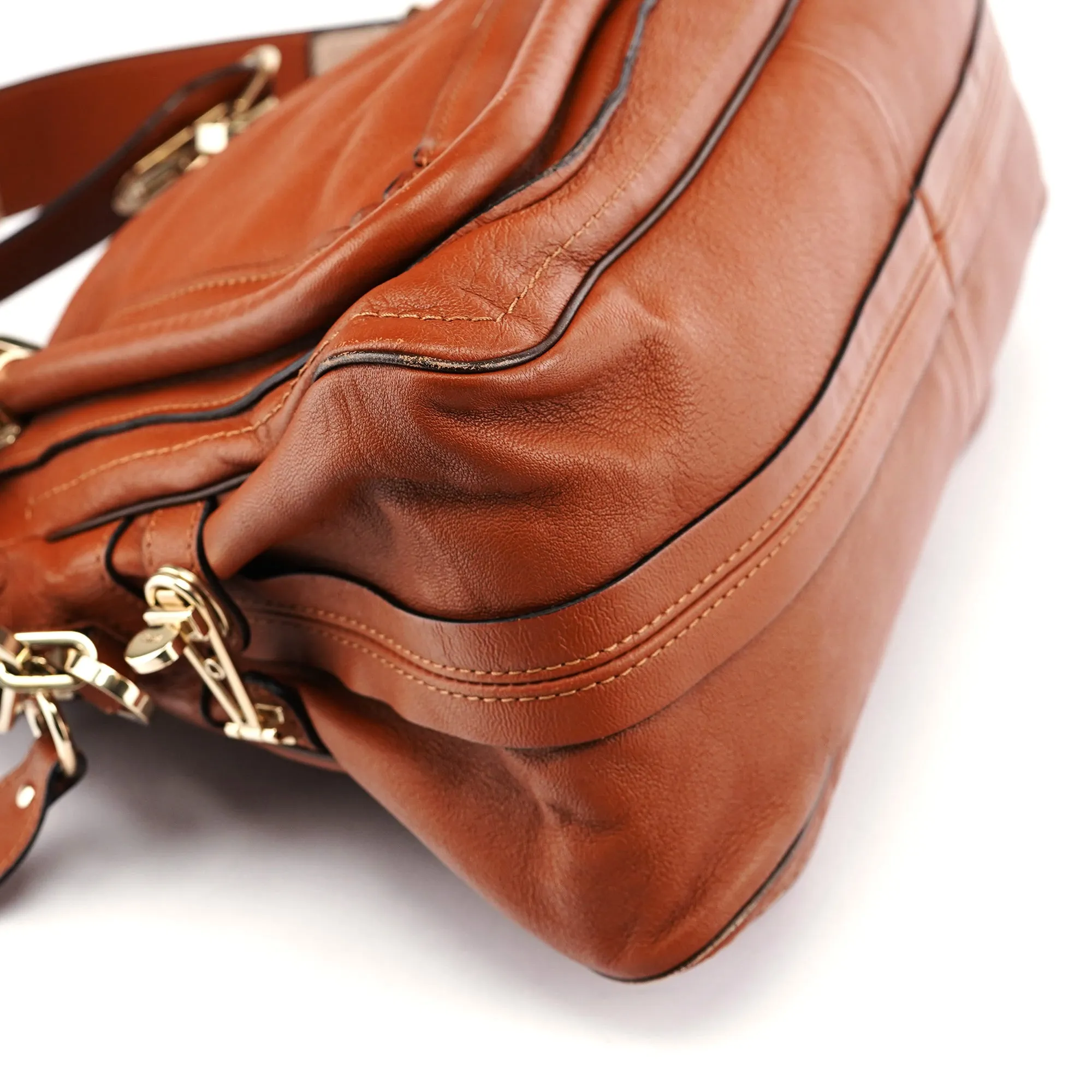 Light Brown Leather Paraty 2-Way Shoulder Bag