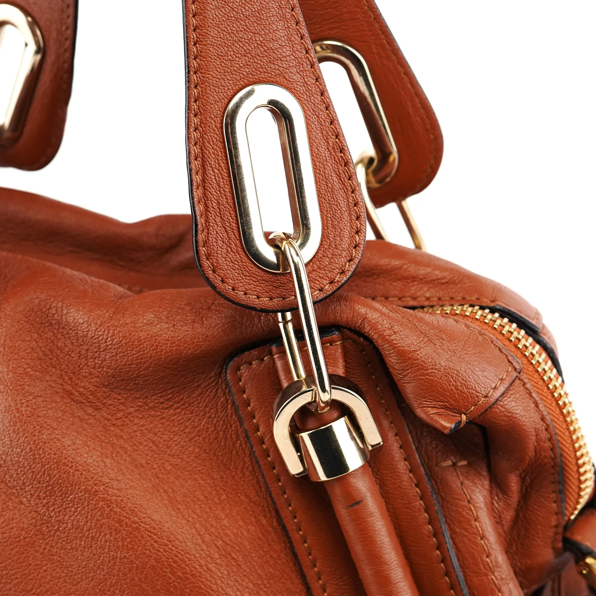 Light Brown Leather Paraty 2-Way Shoulder Bag