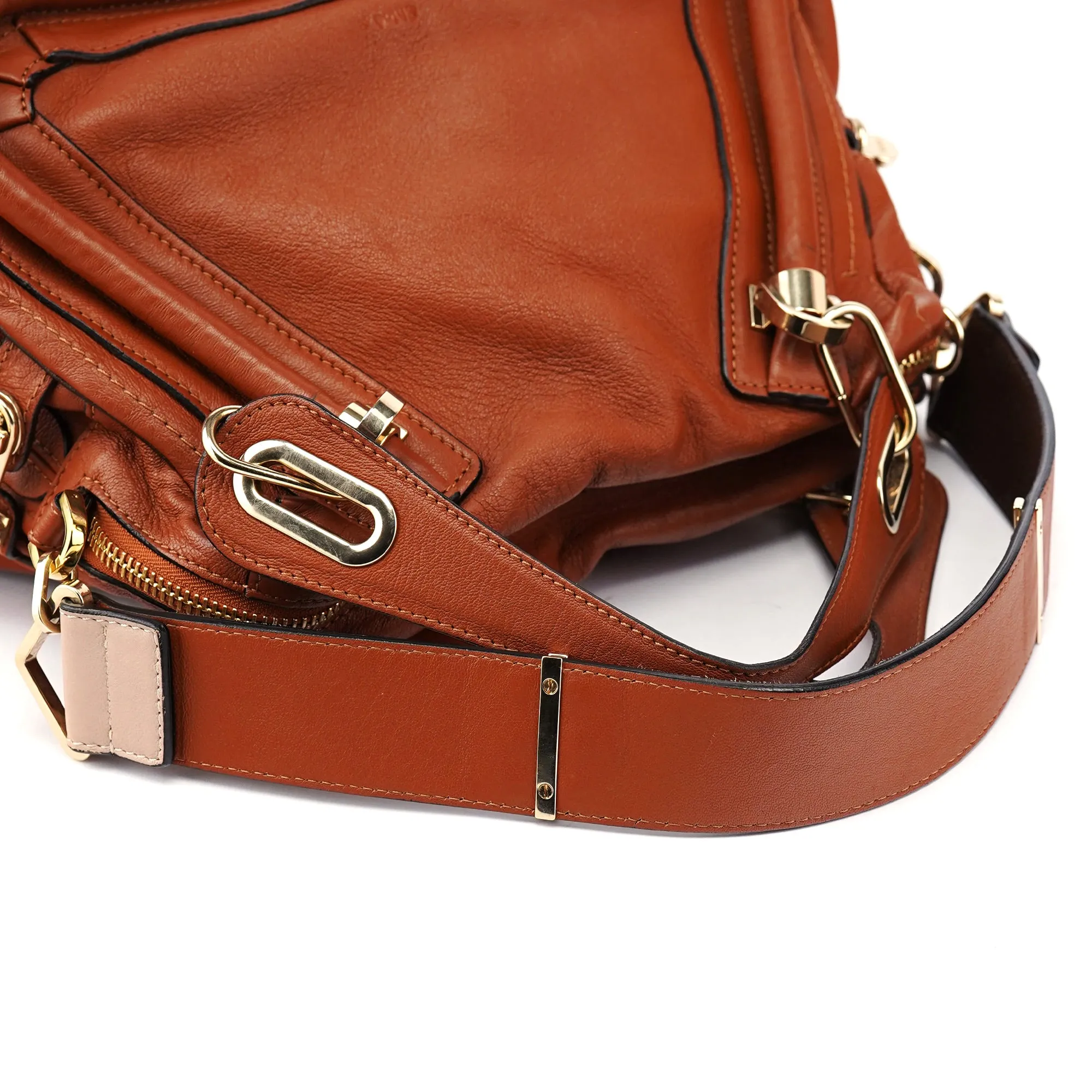 Light Brown Leather Paraty 2-Way Shoulder Bag