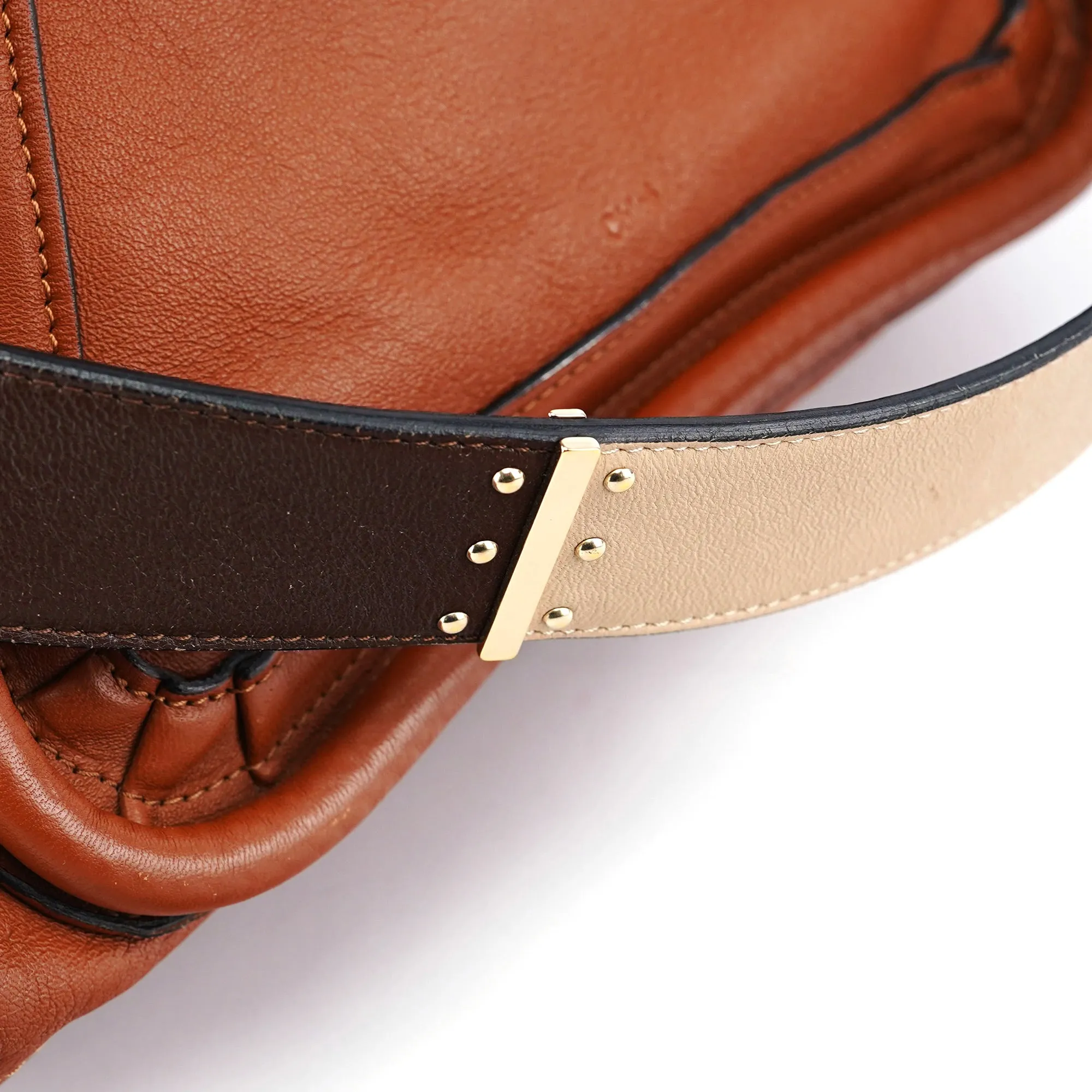 Light Brown Leather Paraty 2-Way Shoulder Bag