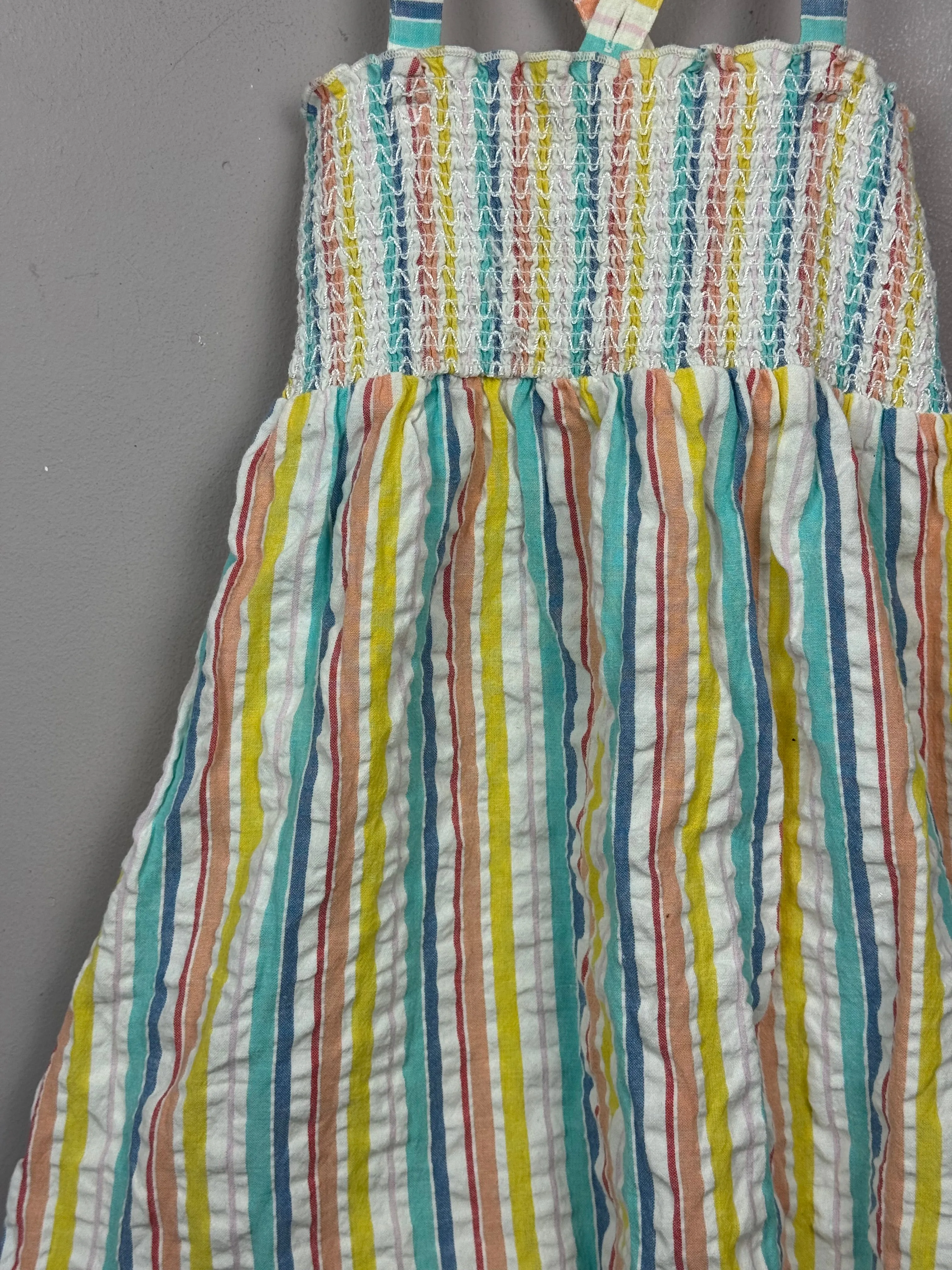 Little Bird Seersucker stripe dress 3-4y