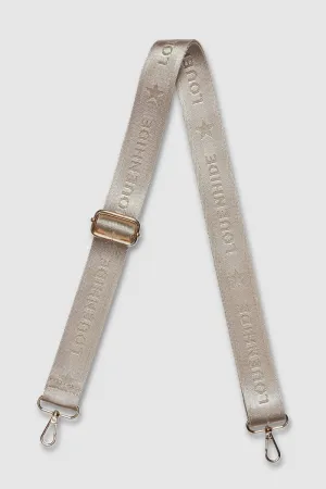 LOGO BAG STRAP -NATURAL