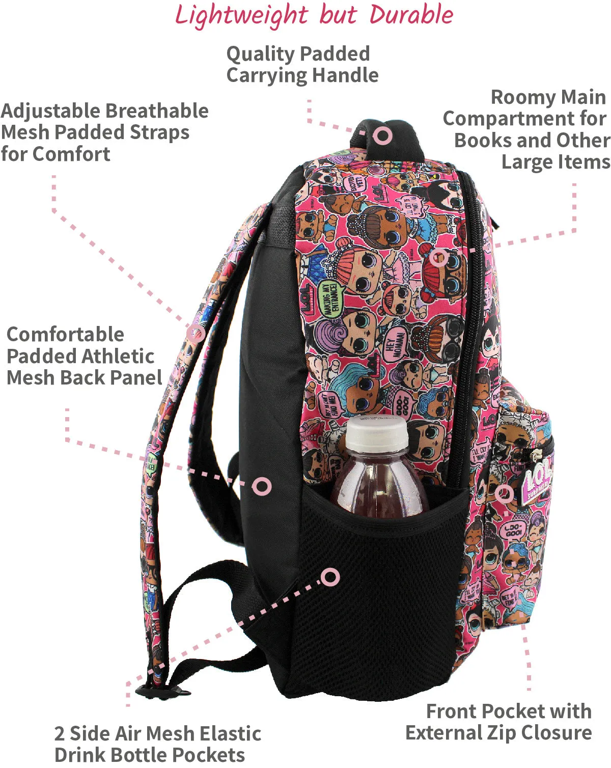 L.O.L. Surprise! Dolls 16" School Backpack