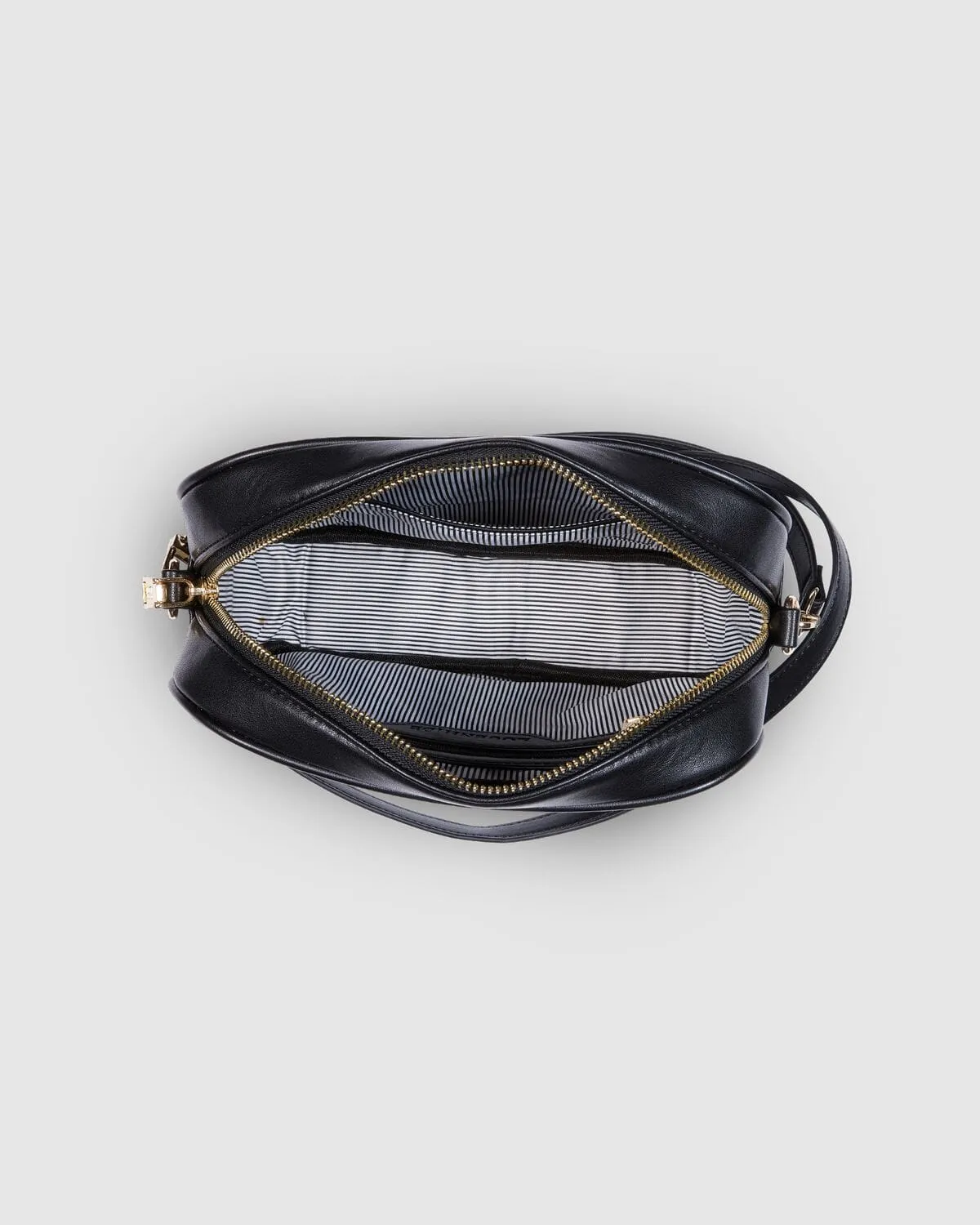 LOUENHIDE Anastasia Quilted Crossbody Bag - Black