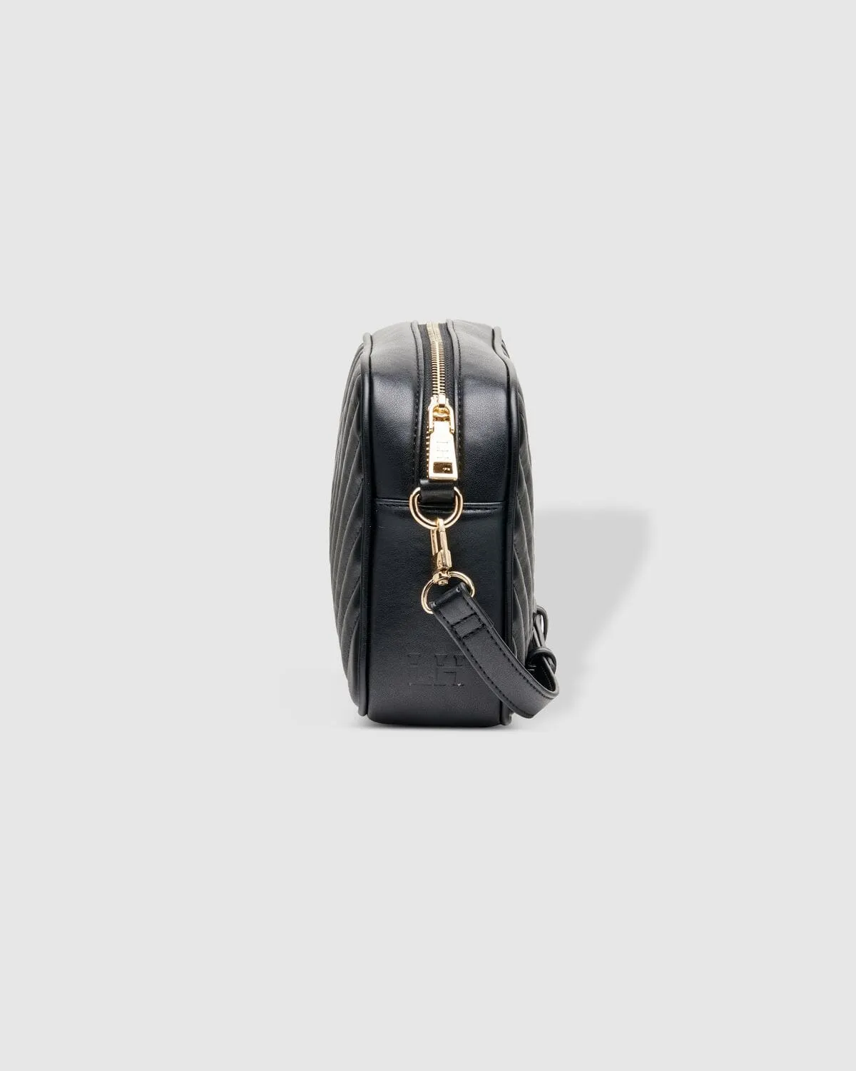 LOUENHIDE Anastasia Quilted Crossbody Bag - Black