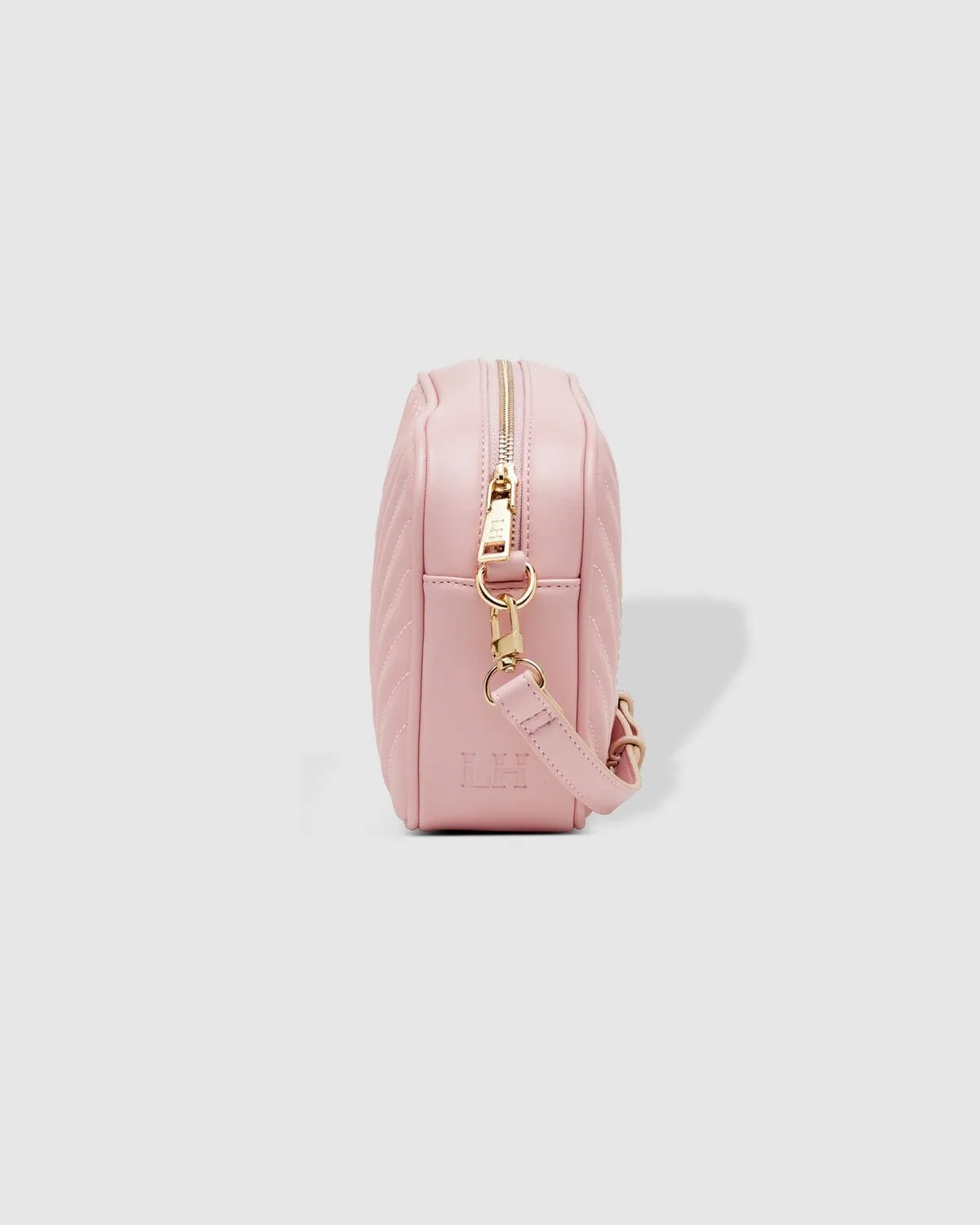 LOUENHIDE Anastasia Quilted Crossbody Bag - Pale Pink