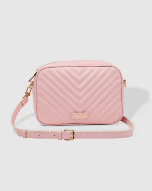 LOUENHIDE Anastasia Quilted Crossbody Bag - Pale Pink