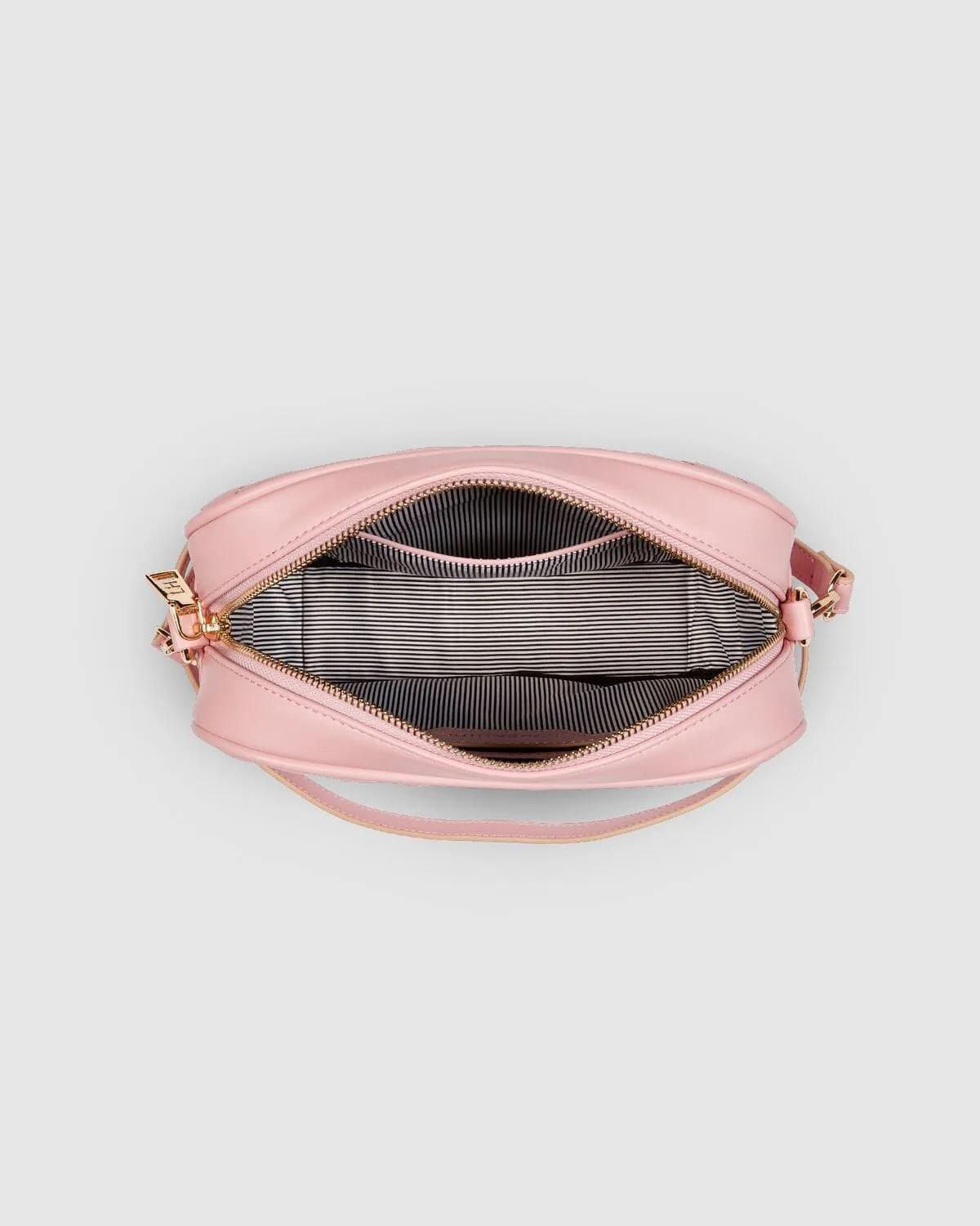 LOUENHIDE Anastasia Quilted Crossbody Bag - Pale Pink