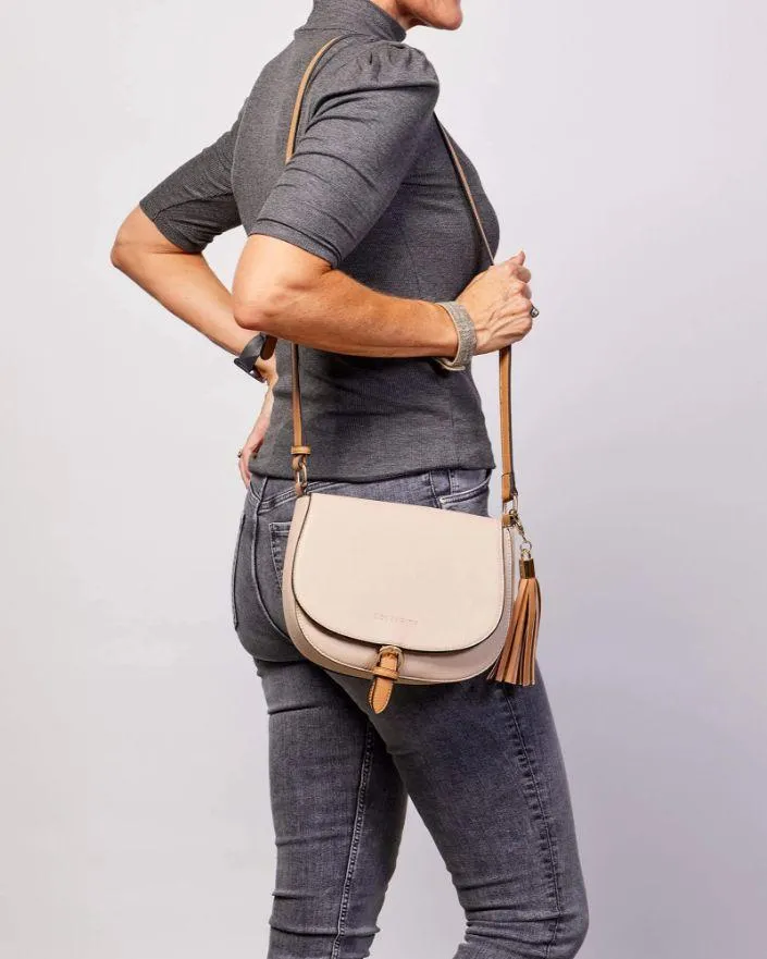 LOUENHIDE Andrea Crossbody Bag - Nude
