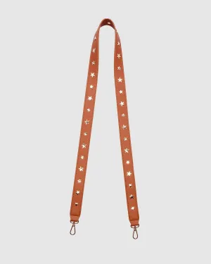 LOUENHIDE Apollo Gold Star Guitar Strap - Tan