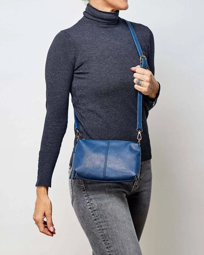 LOUENHIDE Baby Daisy Crossbody Bag - Steel Blue