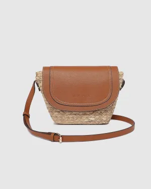LOUENHIDE Dixie Straw Crossbody Bag - Natural Tan