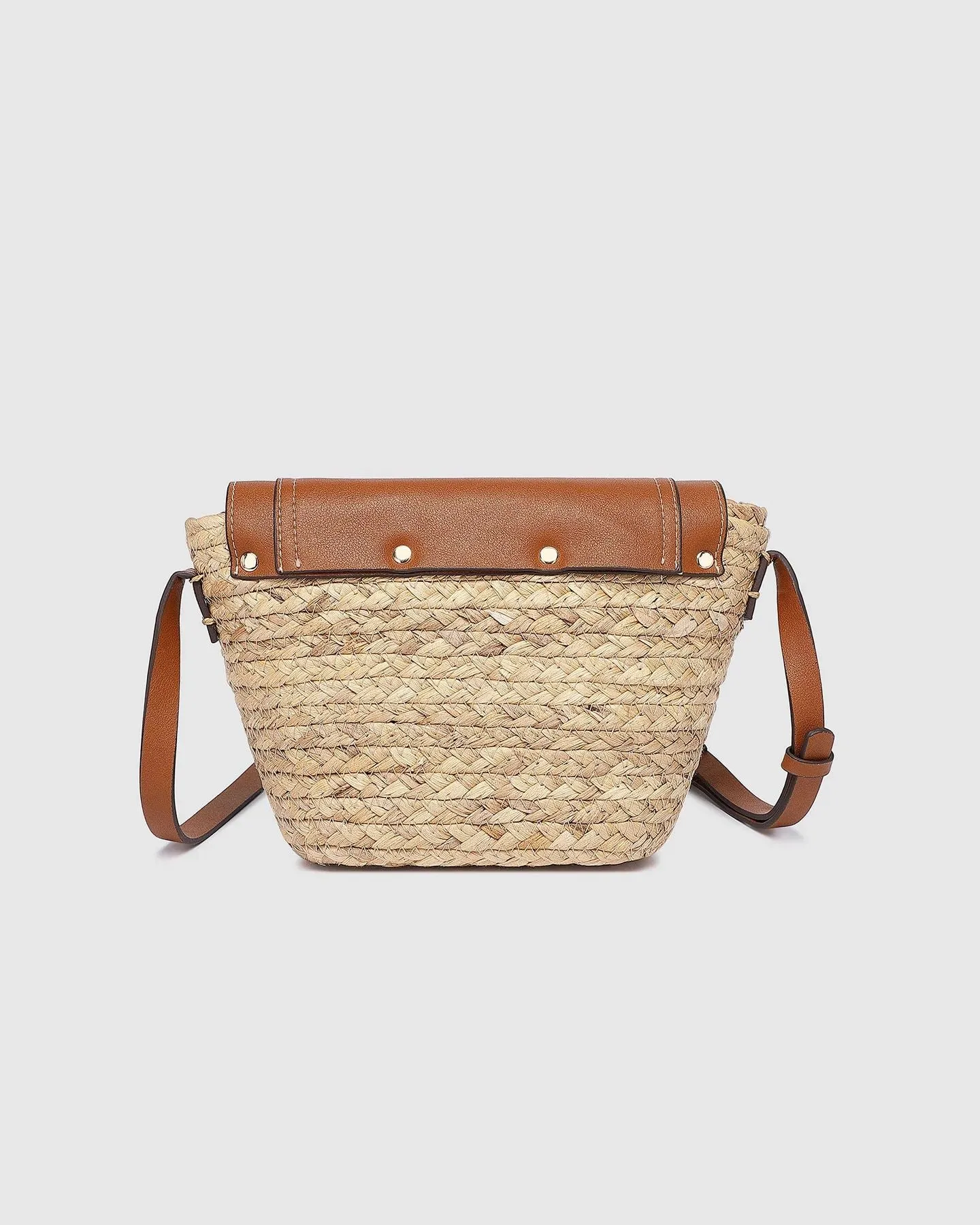 LOUENHIDE Dixie Straw Crossbody Bag - Natural Tan