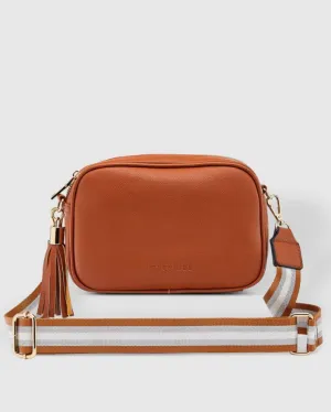 LOUENHIDE Jacinta Metallic Crossbody Bag - Tan