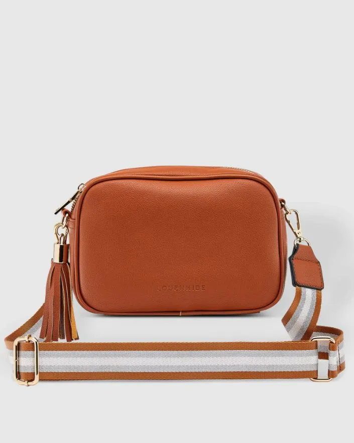 LOUENHIDE Jacinta Metallic Crossbody Bag - Tan