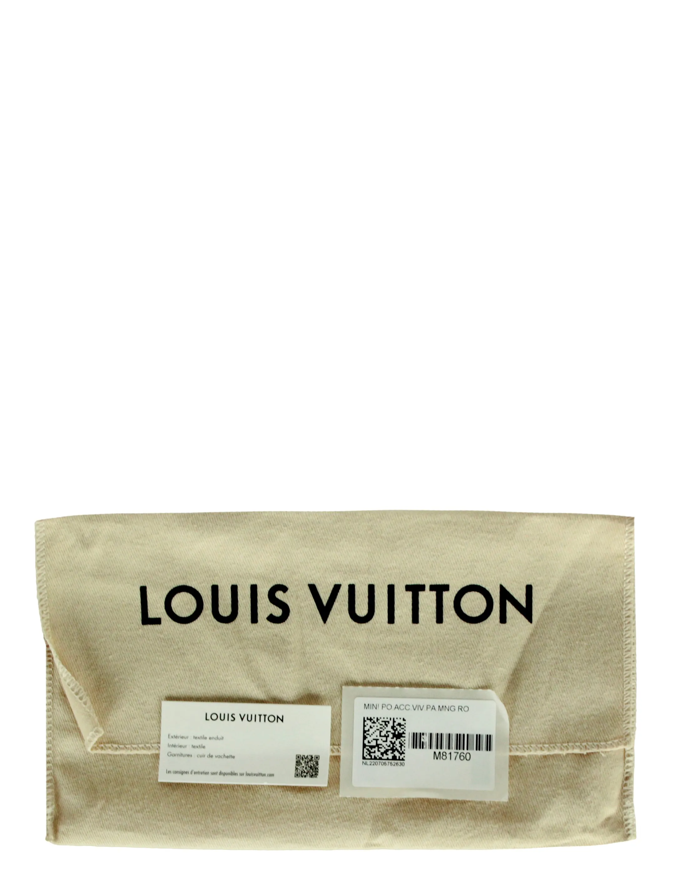 Louis Vuitton '22 Paris Vivienne Holiday Animation Monogram Mini Pochette Accessories Bag